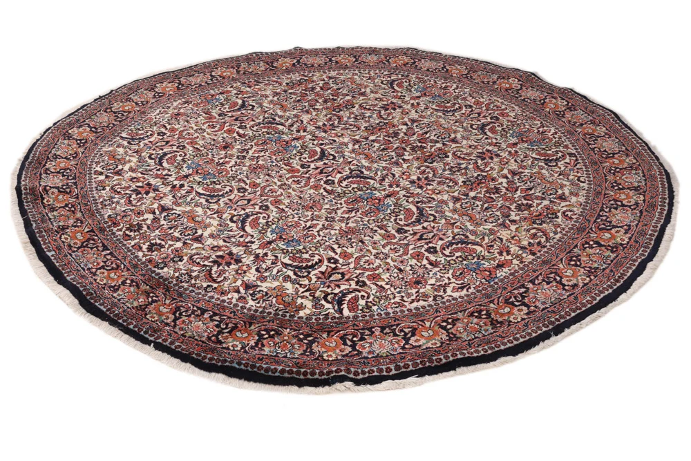 Persisk teppe - Bijar rundt - 205 x 202 cm - rust