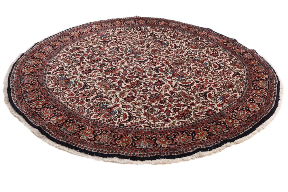 Persisk teppe - Bijar rundt - 205 x 202 cm - rust