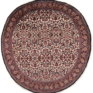 Persisk teppe - Bijar rundt - 205 x 202 cm - rust