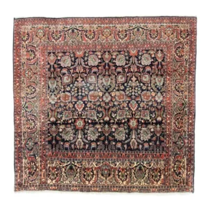 Persisk teppe - Bijar square - 197 x 187 cm - blå