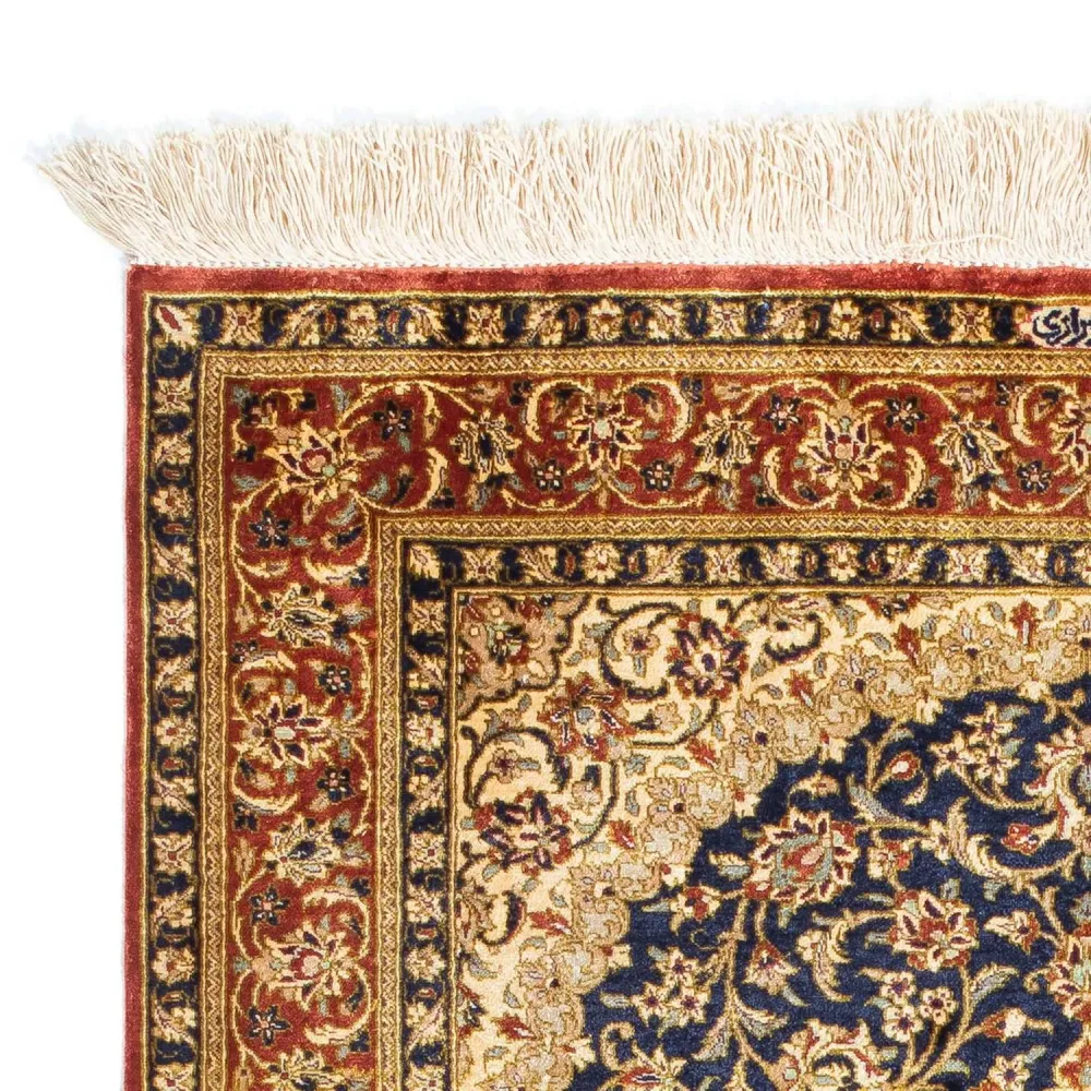 Persisk teppe - Ghom - 116 x 78 cm - lysebrun