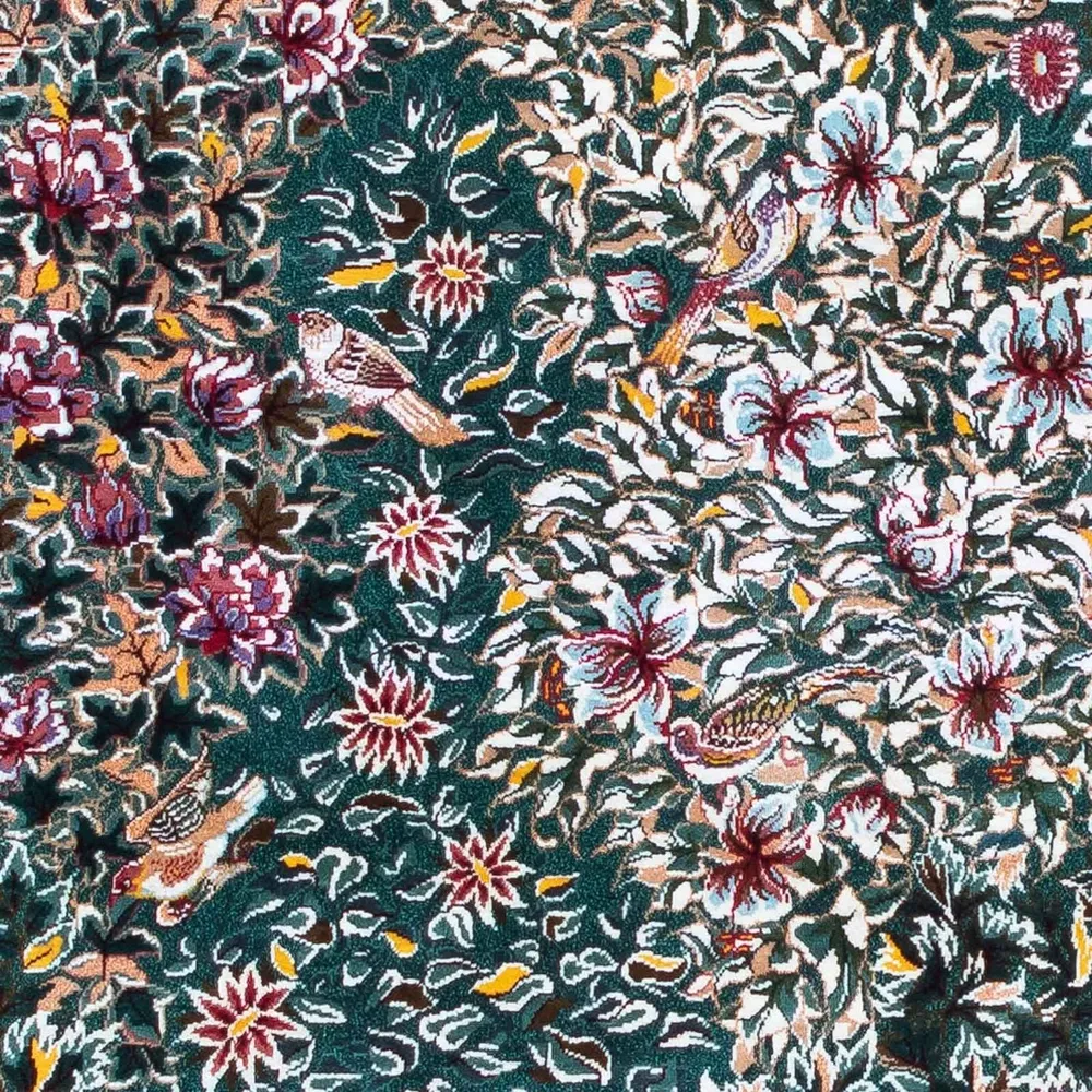 Persisk teppe - Ghom - 120 x 78 cm - mørk rød