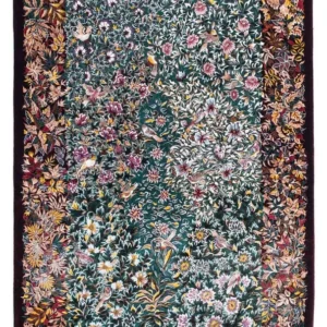 Persisk teppe - Ghom - 120 x 78 cm - mørk rød