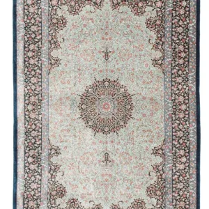 Persisk teppe - Ghom - 121 x 77 cm - mørkeblå