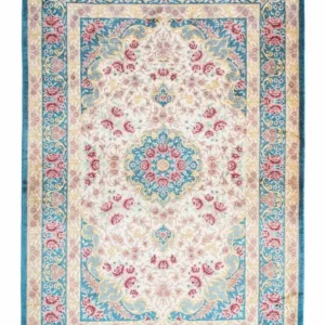 Persisk teppe - Ghom - 123 x 77 cm - beige