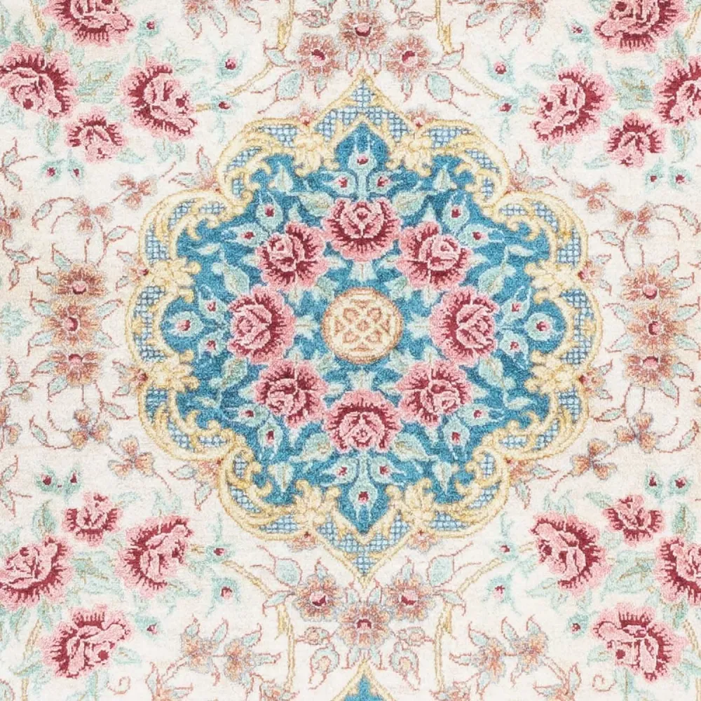 Persisk teppe - Ghom - 123 x 77 cm - beige