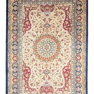 Persisk teppe - Ghom - 123 x 77 cm - mørkeblå