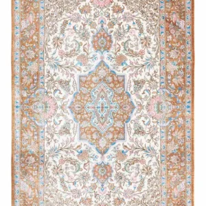 Persisk teppe - Ghom - 124 x 79 cm - beige