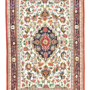 Persisk teppe - Ghom - 145 x 102 cm - beige