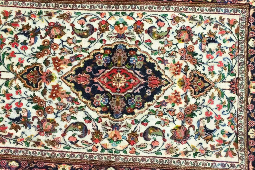 Persisk teppe - Ghom - 145 x 102 cm - beige