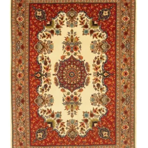 Persisk teppe - Ghom - 151 x 105 cm - beige