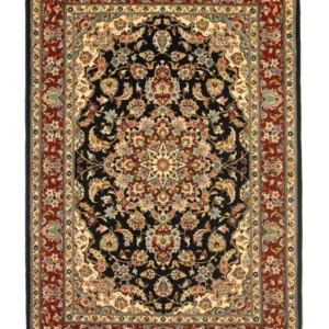 Persisk teppe - Ghom - 151 x 105 cm - svart
