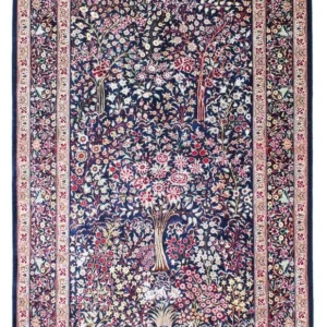 Persisk teppe - Ghom - 152 x 100 cm - mørkeblå