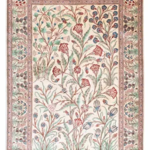 Persisk teppe - Ghom - 156 x 102 cm - beige