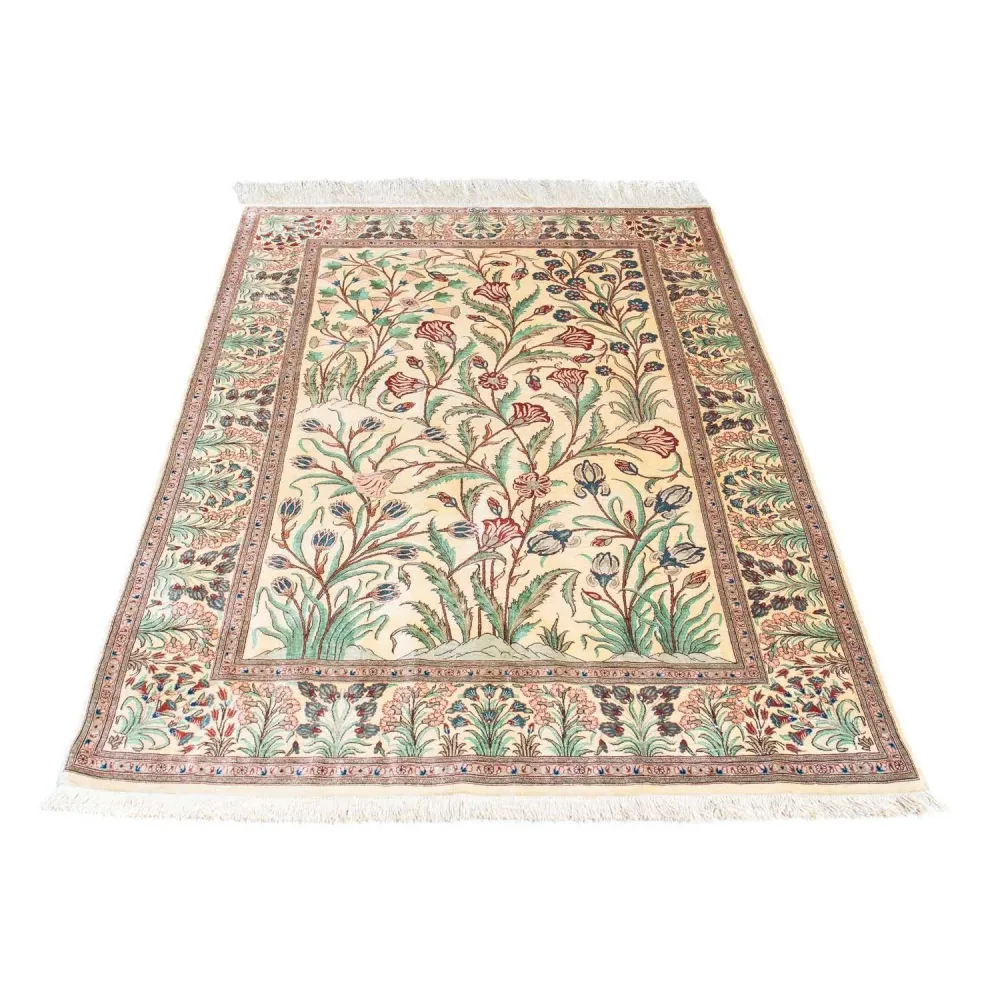 Persisk teppe - Ghom - 156 x 102 cm - beige