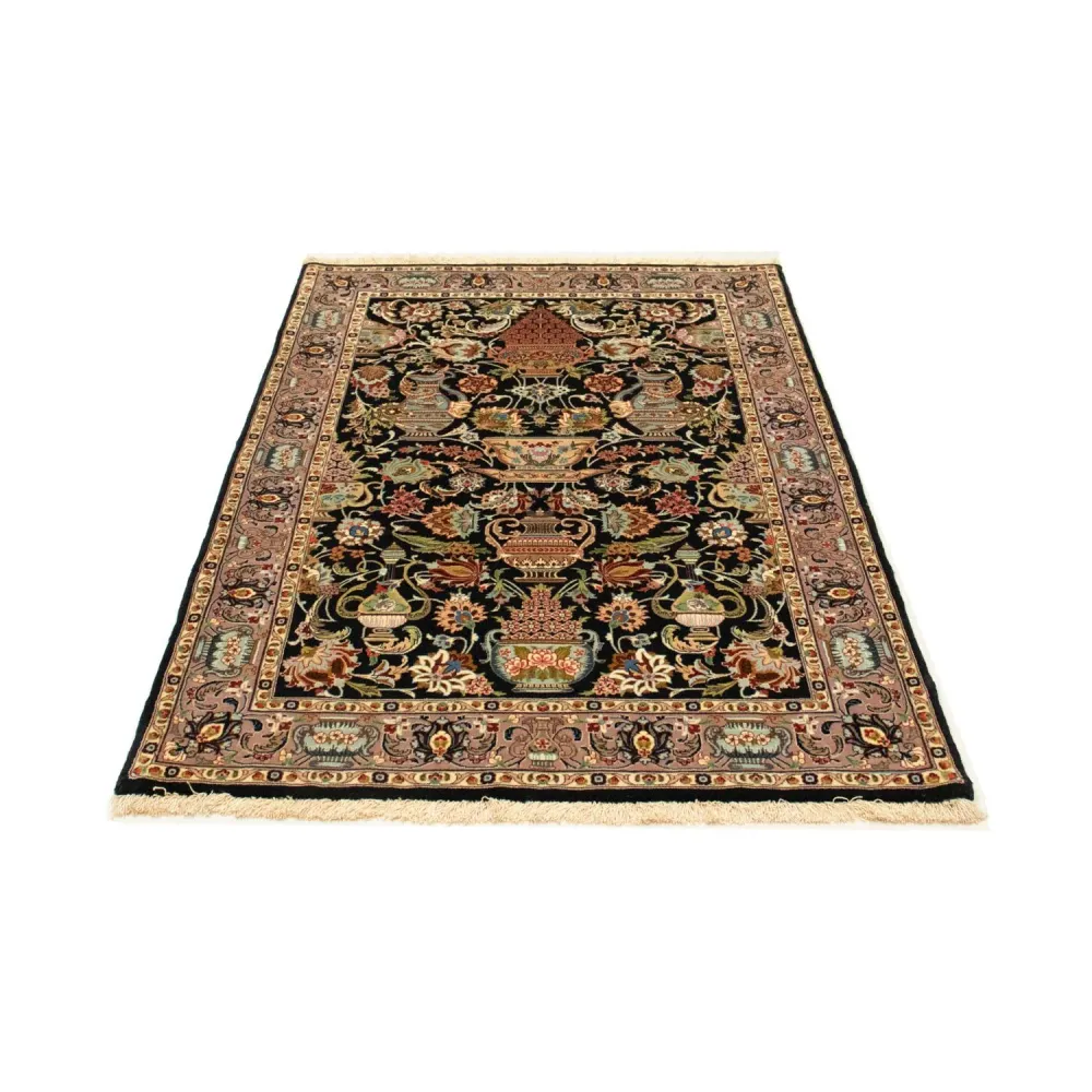 Persisk teppe - Ghom - 156 x 102 cm - svart