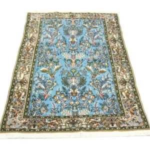 Persisk teppe - Ghom - 159 x 108 cm - blå