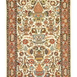 Persisk teppe - Ghom - 160 x 102 cm - beige