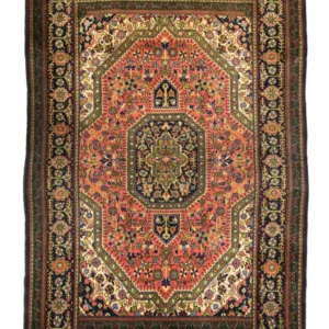 Persisk teppe - Ghom - 163 x 107 cm - lys rød
