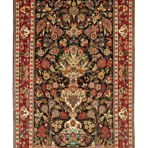 Persisk teppe - Ghom - 163 x 107 cm - mørkeblå