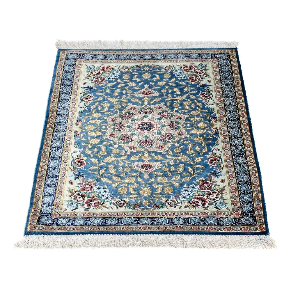 Persisk teppe - Ghom - 86 x 60 cm - blå