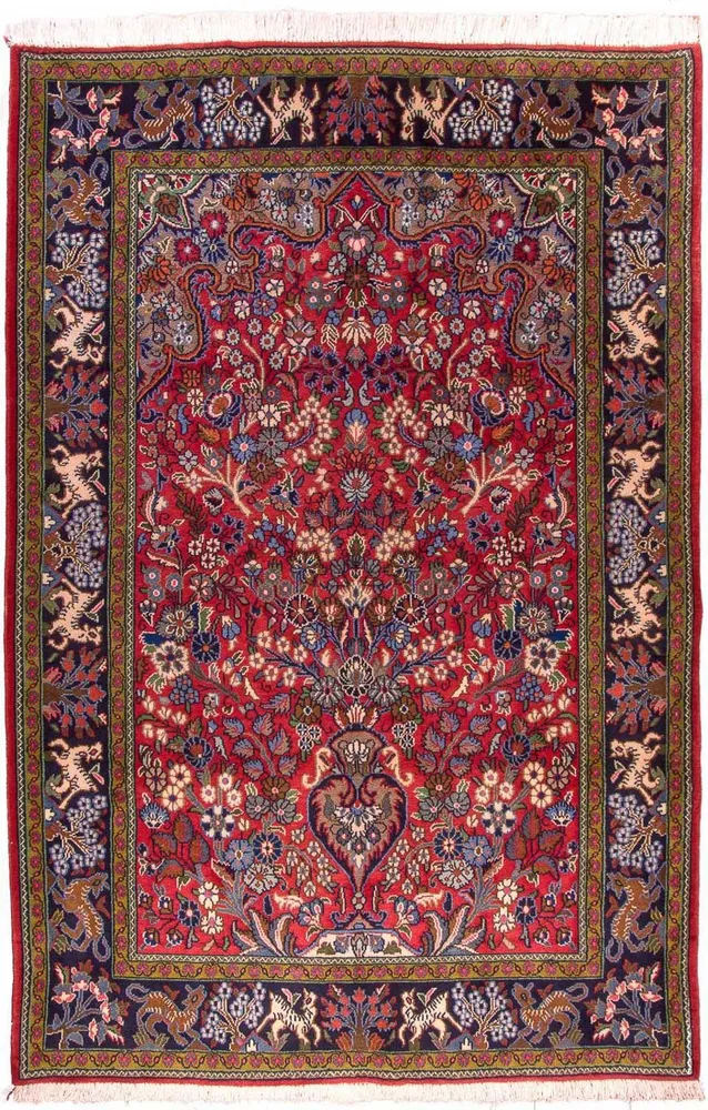 Persisk teppe - Ghom - 200 x 140 cm - rød