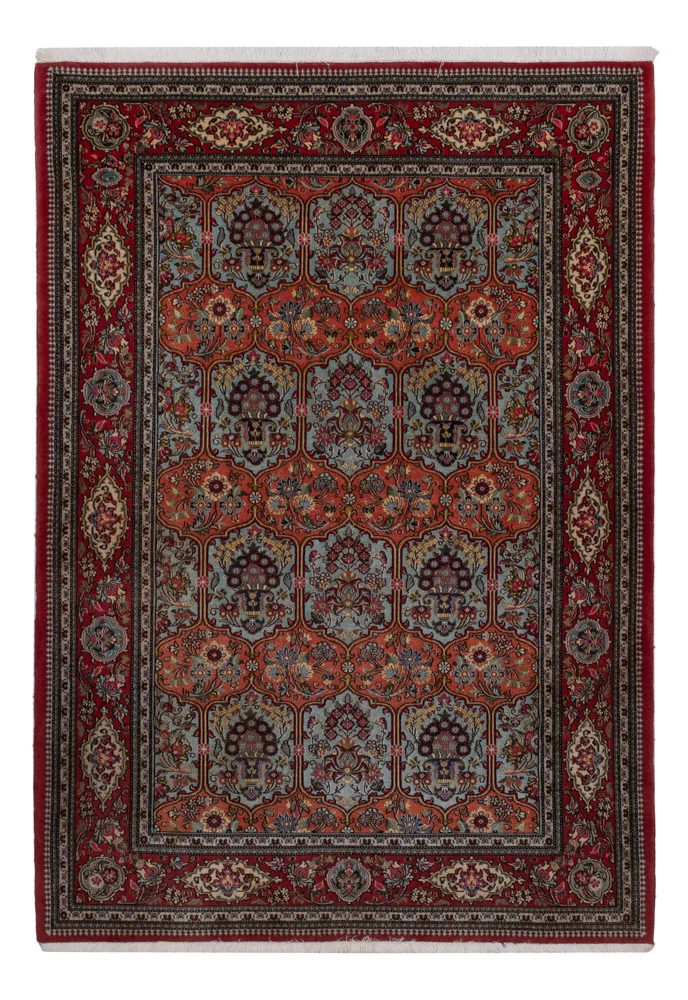 Persisk teppe - Ghom - 204 x 140 cm - mørkeblå