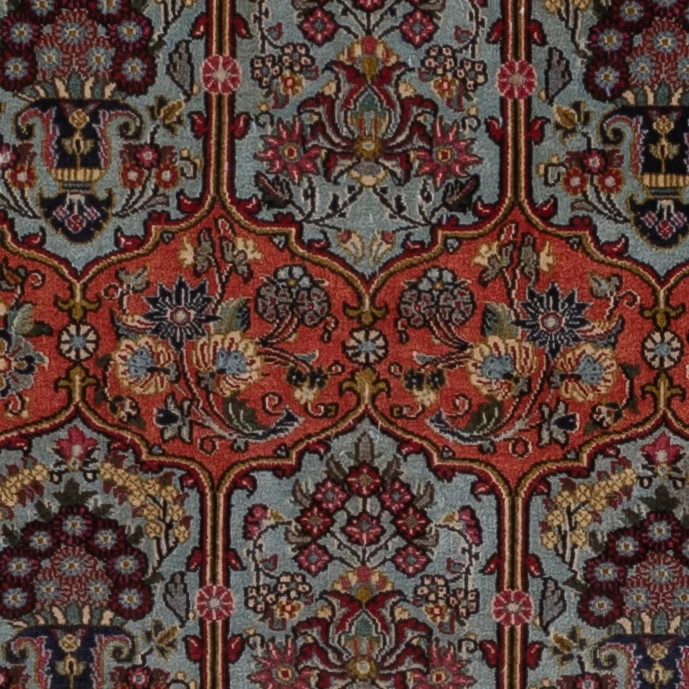 Persisk teppe - Ghom - 204 x 140 cm - mørkeblå