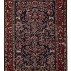 Persisk teppe - Ghom - 206 x 138 cm - mørk brun