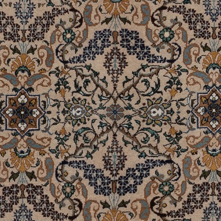 Persisk teppe - Ghom - 209 x 140 cm - sand