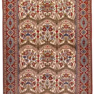 Persisk teppe - Ghom - 215 x 141 cm - rød