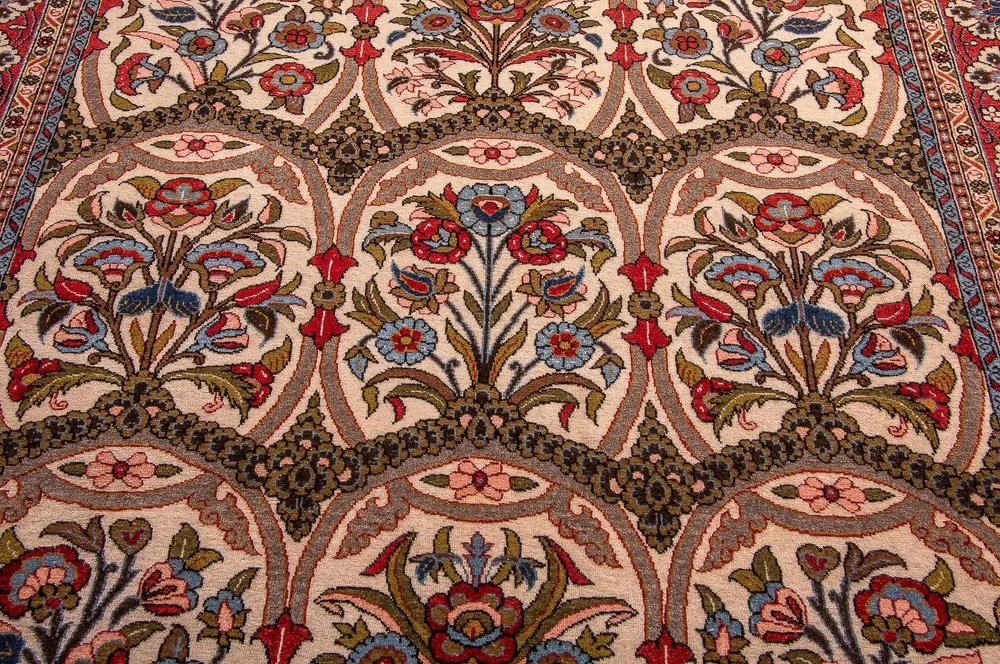 Persisk teppe - Ghom - 215 x 141 cm - rød