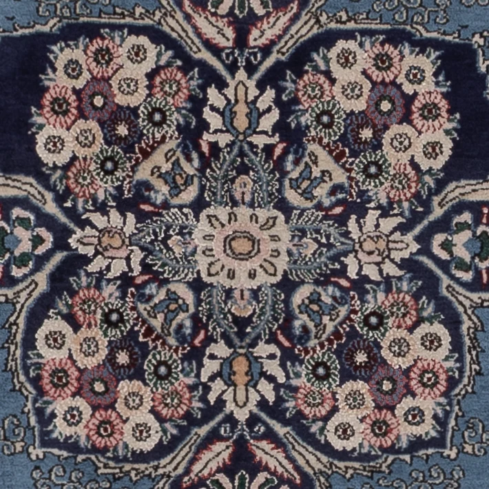 Persisk teppe - Ghom - 218 x 140 cm - blå