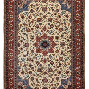 Persisk teppe - Ghom - 292 x 210 cm - sand