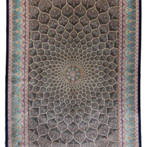 Persisk teppe - Ghom - 300 x 200 cm - mørkeblå
