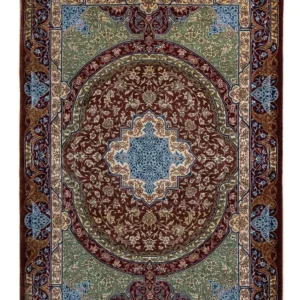 Persisk teppe - Ghom - 90 x 61 cm - flerfarget