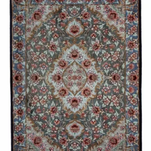 Persisk teppe - Ghom - 77 x 56 cm - flerfarget