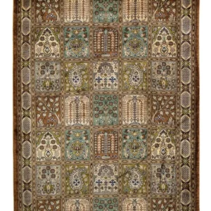 Persisk teppe - Ghom - 93 x 59 cm - flerfarget
