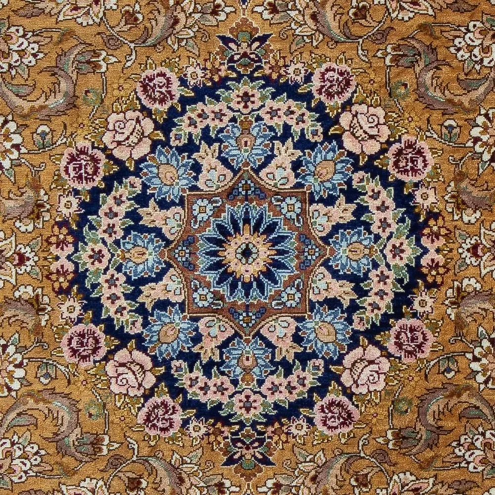 Persisk teppe - Ghom - 91 x 62 cm - mørkeblå