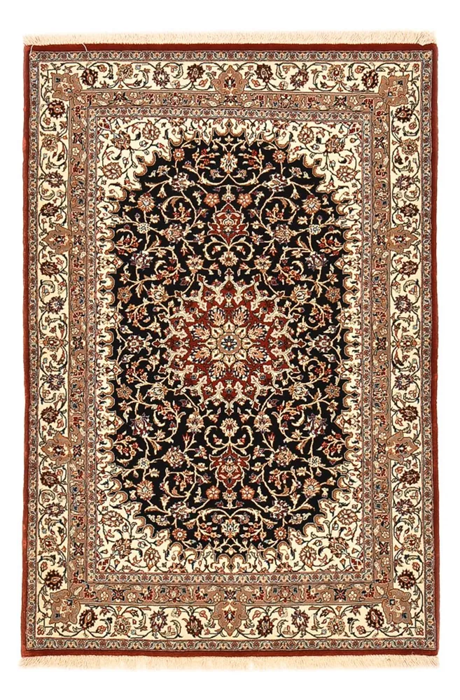 Persisk teppe - Ghom - Royal - 154 x 103 cm - mørkeblå