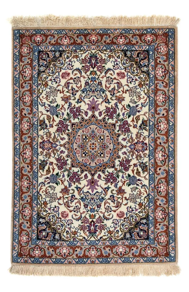Persisk teppe - Isfahan - premium - 102 x 70 cm - beige