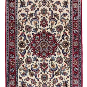 Persisk teppe - Isfahan - premium - 102 x 70 cm - mørk rød