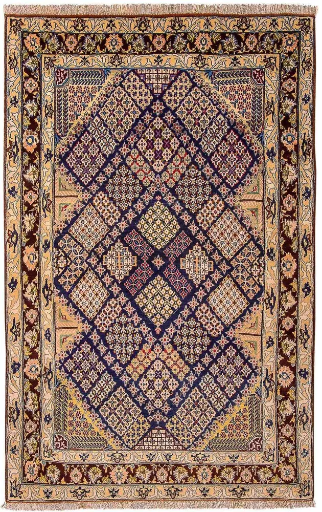 Persisk teppe - Isfahan - premium - 143 x 92 cm - blå