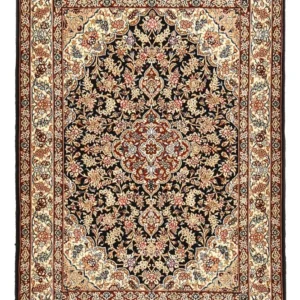 Persisk teppe - Isfahan - premium - 148 x 101 cm - mørkeblå