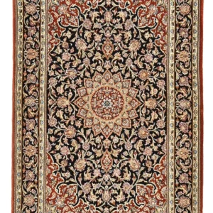 Persisk teppe - Isfahan - premium - 158 x 103 cm - mørkeblå