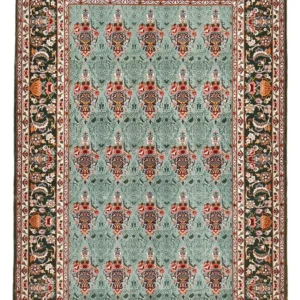 Persisk teppe - Isfahan - premium - 193 x 130 cm - turkis