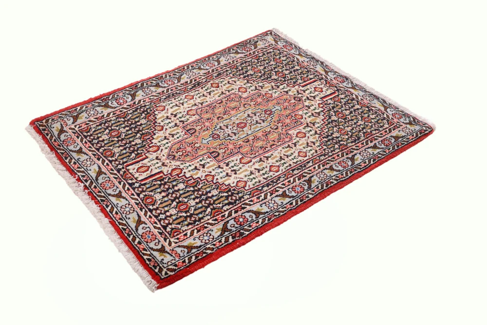 Persisk teppe - klassisk - 100 x 74 cm - lys rød