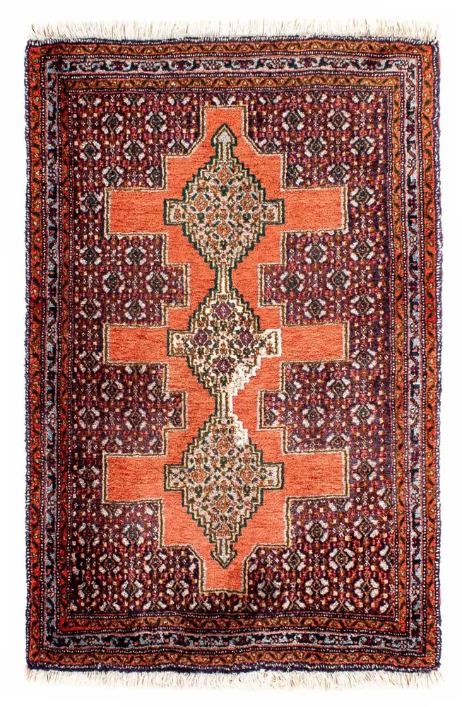 Persisk teppe - klassisk - 102 x 73 cm - rust