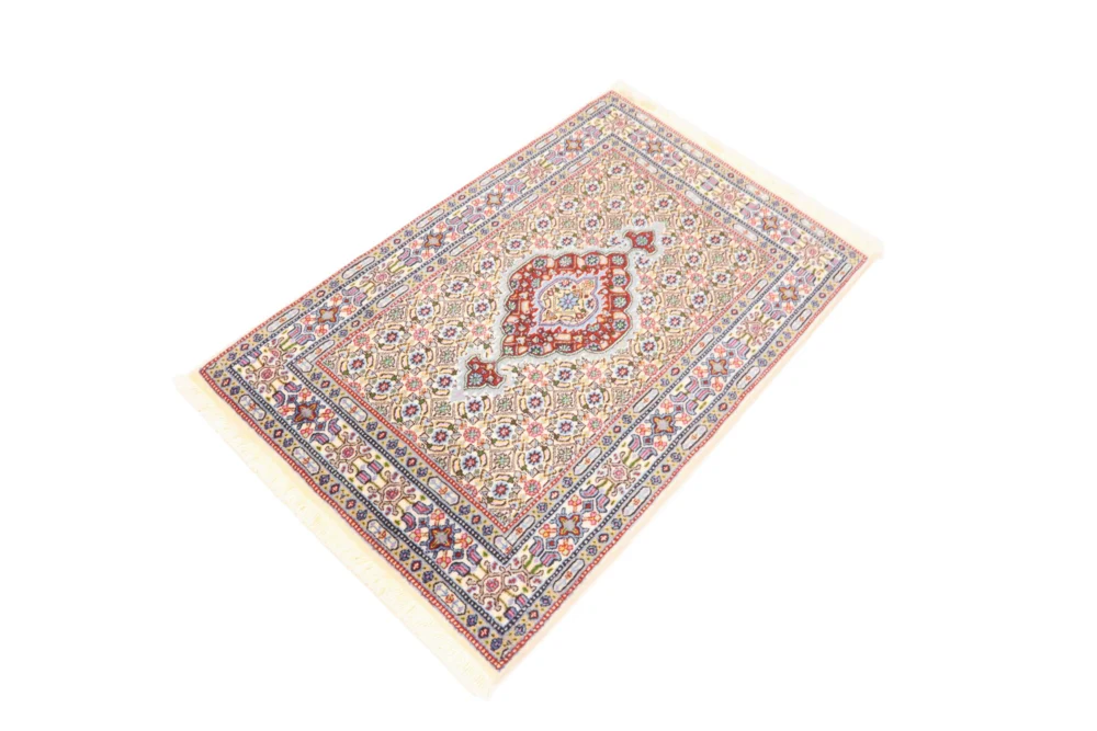 Persisk teppe - klassisk - 121 x 78 cm - mørk beige