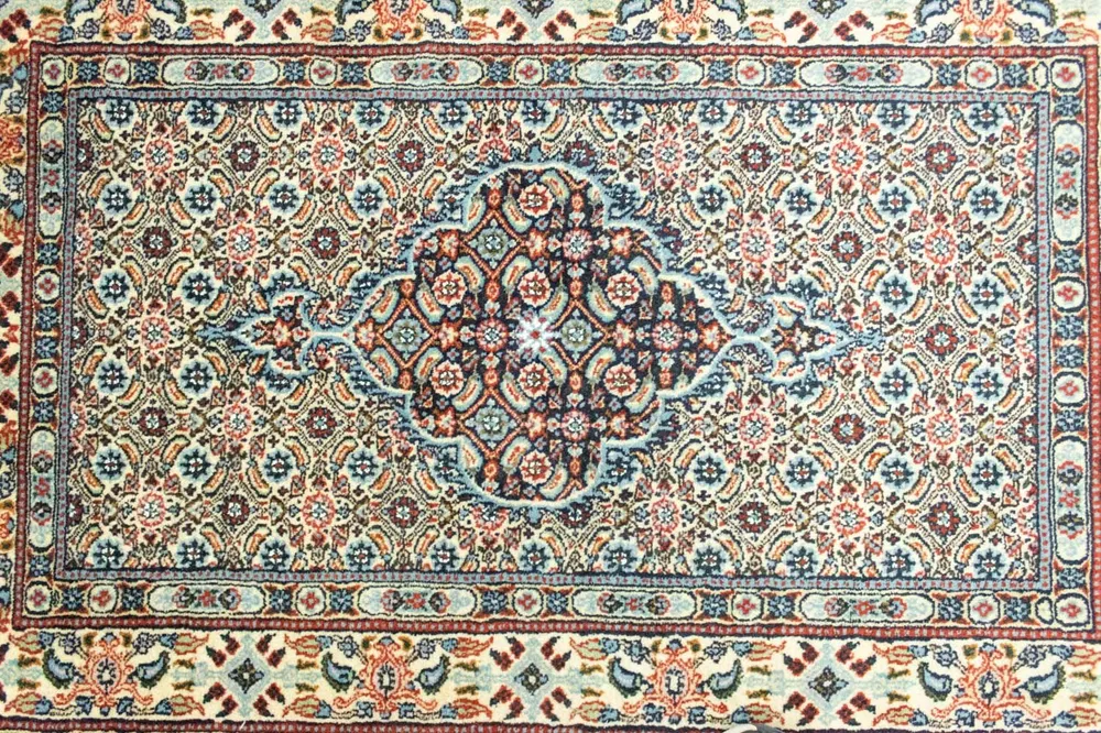 Persisk teppe - klassisk - 122 x 78 cm - blå